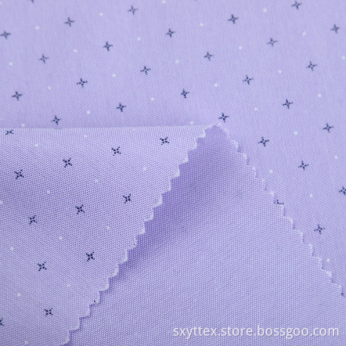 Impression de tissu de chemise faite sur commande d&#39;Oxford de polyester de coton